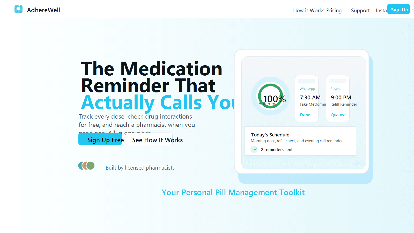 AdhereWell screenshot