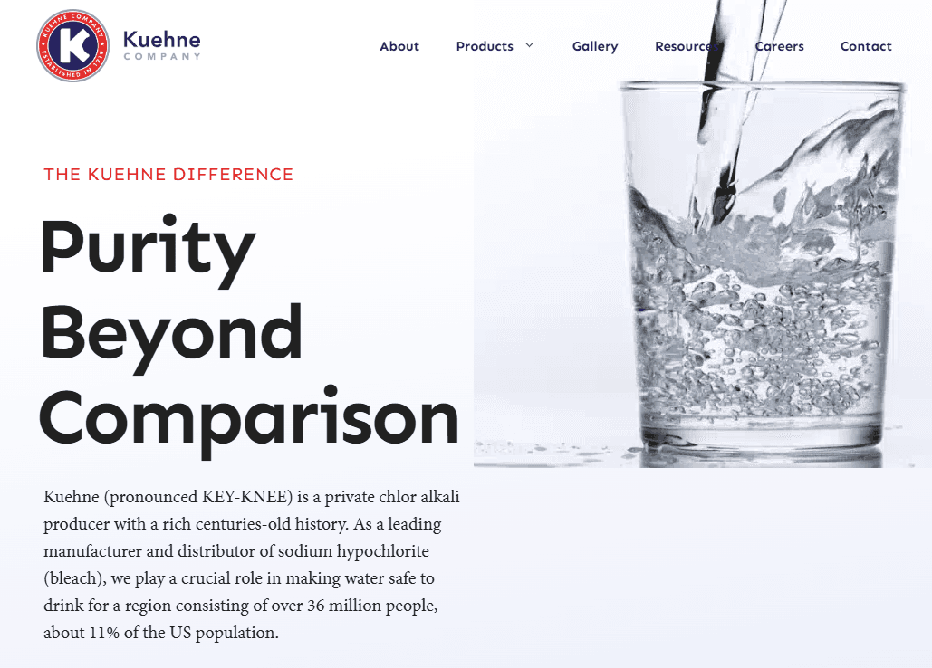 Kuehne Company project screenshot